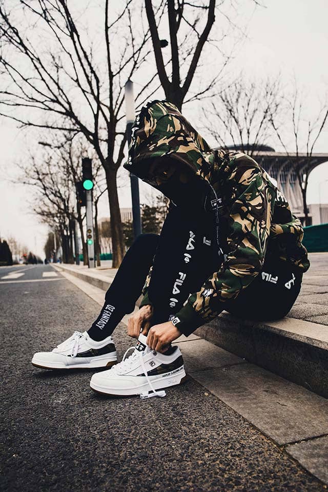 既有串標又有迷彩!AAPE x FILA 全新聯名系列