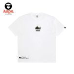 AAPER 春夏字母印花圖案硅膠章圓領短袖T恤0611XXI 黑/白#品質保證