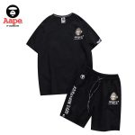AAPE 夏季經典反光猿人猴猿顏字母印花短袖套裝 男女同款#快速出貨