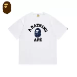 APE 經典字母組合猿人頭圖案短袖T恤 男女同款