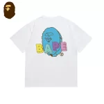BAPE 彩色立體猿人頭字母印花短袖T恤-3