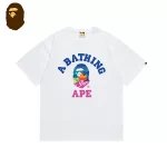 BAPE 猿人頭字母日落沙灘景象印花短袖T恤