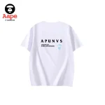 AAPE BABY MILO卡通家族印花｜短袖T恤｜白色-背面
