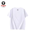 AAPE UNIVERSE兔耳猿人印花｜短袖T恤｜白色-背面