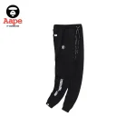 AAPE UNIVERSE趣味猿人LOGO｜束口長褲｜黑色-側面