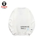Aape Unvs衛衣｜猿顏卡通全系列印花｜白色-背面