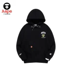 Aaper連帽衛衣｜卡通雙面印花｜黑色-正面