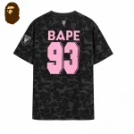 BAPE x Miami 聯名短袖T恤｜93號隊標印花｜黑色-背面