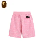 BAPE x Miami 聯名短褲｜LOGO隊標印花｜粉色-背面