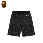 BAPE x Miami 聯名短褲｜LOGO隊標印花｜黑色-背面